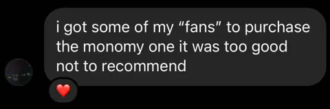 Customer feedback about Monomy, review 20