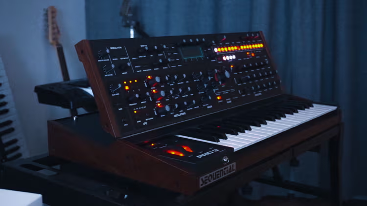 Analog sound sources in the Synthonic Audio studio